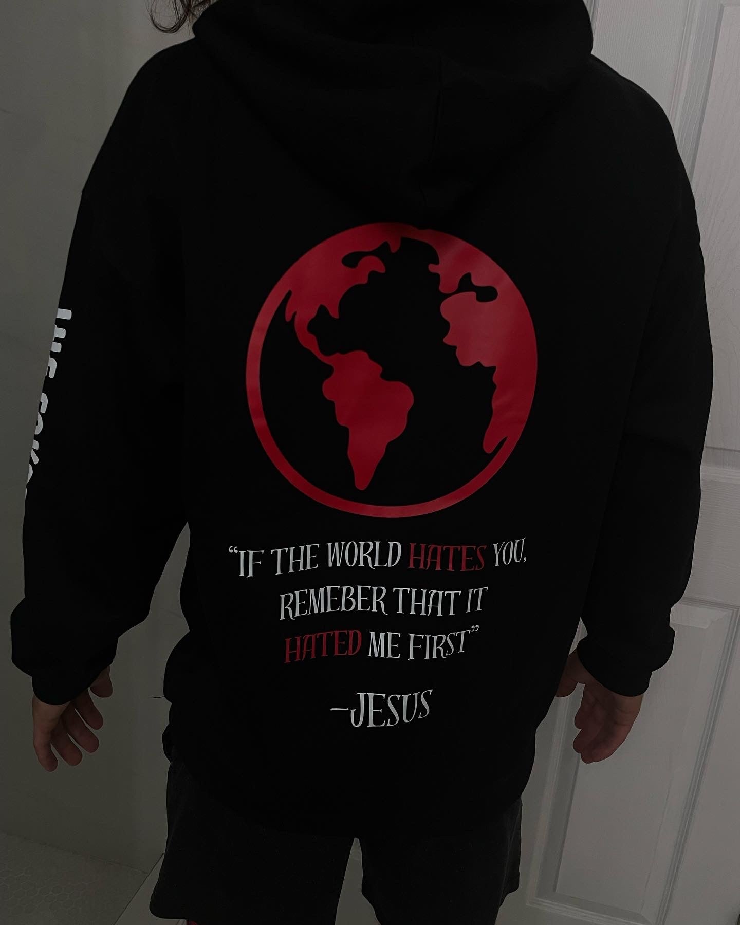 World Hating Jesus Black hoodie