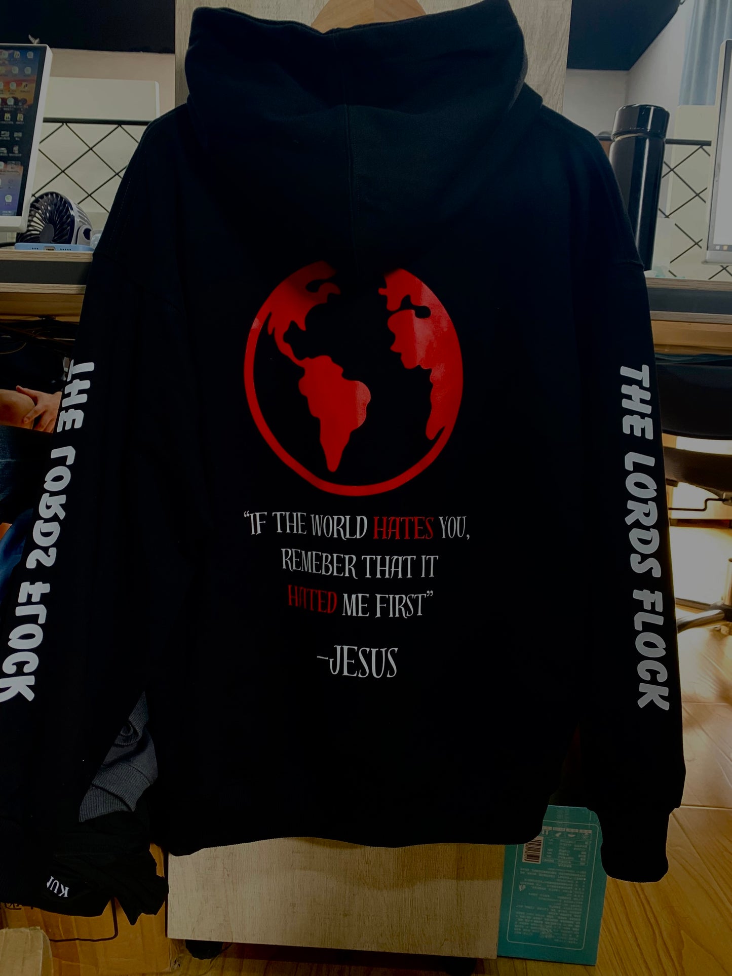 World Hating Jesus Black hoodie